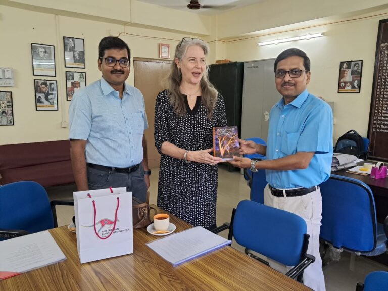 In the department with Australian Consulate General, Kolkata, Ms Rowan Ainsworth